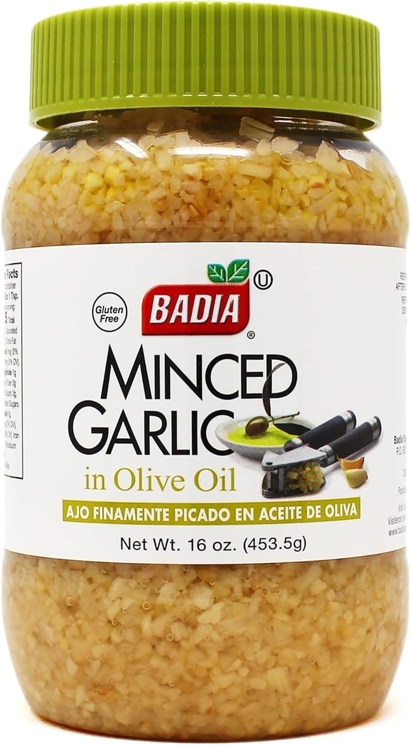 BADIA ثوم مفروم في زيت الزيتون - 16 أونصة - Image 1